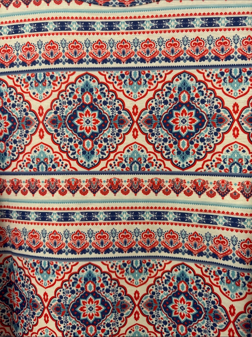 Camisa Boho Medallion Pocket Swing Dress Sleeveless Coastal Festival Beach Sz XL - Picture 5 of 9